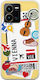 Ticket To Vienna Back Cover Silicone Multicolour (Vivo Y22S / Y35)