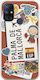 Ticket Back Cover Silicone Multicolour (OnePlus Nord N10 5G)