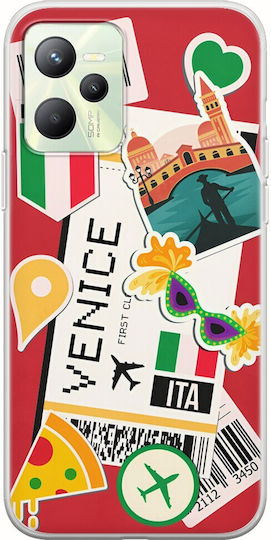 Ticket To Venice Задна корица Силикон Многоцветен (Realme Narzo 50A Prime)