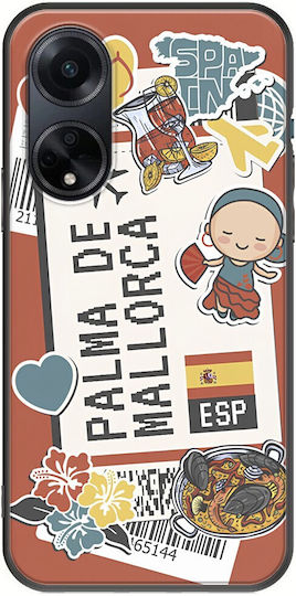 Ticket To Palma De Mallorca Задна корица Силикон Многоцветен (Oppo A98)