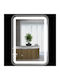 HomCom Badezimmerspiegel LED Berührung 70x50cm Silber
