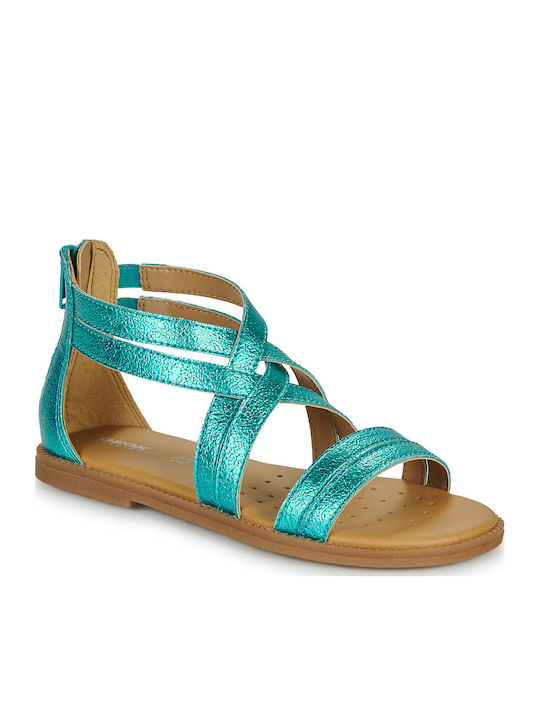 Geox Παιδικά Πέδιλα J Sandal Karly Μπλε