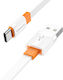 Borofone USB 2.0 Cable USB-C male - USB-A Πορτοκαλί 1m