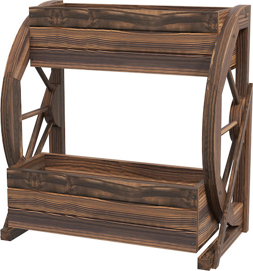 Outsunny Holz Blumenkasten 55x32x56cm