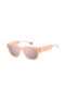 Polaroid Women's Sunglasses with Pink Plastic Frame and Pink Mirror Lens pld6213/s/x 35J/JQ