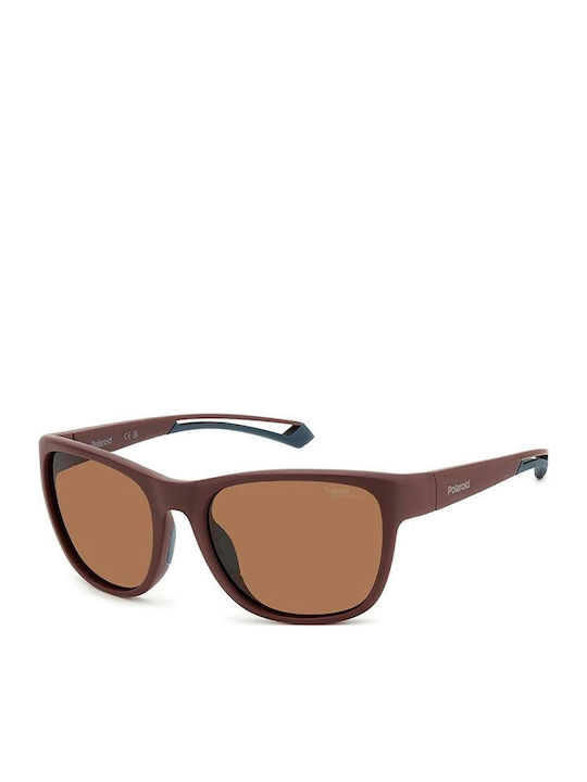 Polaroid Unisex Sonnenbrille mit Braun Kunststo...