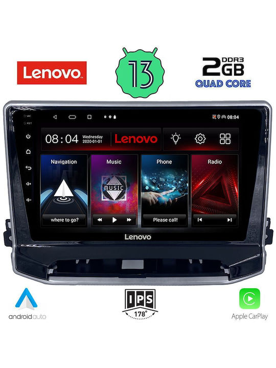 Lenovo Car-Audiosystem für Jeep Kompass 2022> (Bluetooth/USB/WiFi/GPS/Apple-Carplay) mit Touchscreen 10"