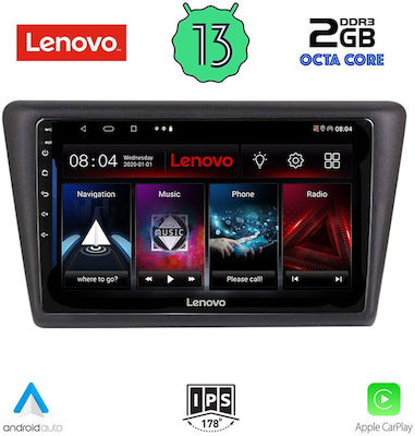 Lenovo Ηχοσύστημα Αυτοκινήτου για Skoda Rapid 2014> (Bluetooth/USB/WiFi/GPS) με Οθόνη Αφής 9"