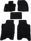 Autopataki Set of Front and Rear Mats 4pcs for Mercedes-Benz R / S Honda Civic Scania R / S 2006-2011 Black