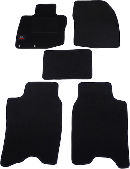 Autopataki Set of Front and Rear Mats 4pcs for Mercedes-Benz R / S Honda Civic Scania R / S 2006-2011 Black