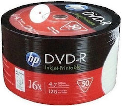 HP Beschreibbare DVD-R 16x 4.7GB Kuchenbox 50Stück