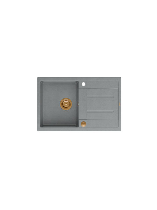 GraniteQ Morgan 111 Drop-In Sink Synthetic Gran...