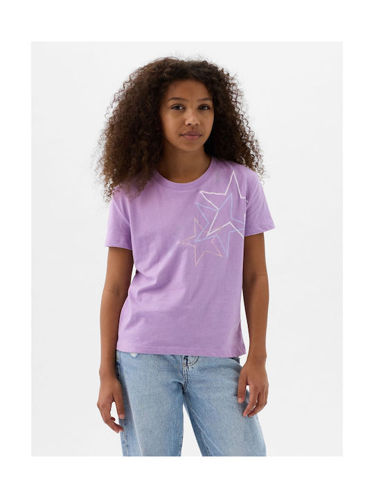 GAP Kinder-T-Shirt Lila