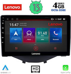 Lenovo Ηχοσύστημα Αυτοκινήτου για Toyota Aygo Mini ONE 2014> με Clima (Bluetooth/USB/AUX/WiFi/GPS/Apple-Carplay/Android-Auto) με Οθόνη Αφής 9"