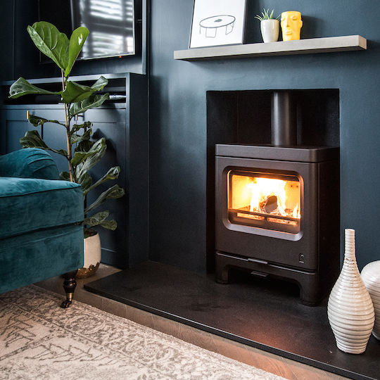 Charnwood Skye 5 - Low stand Металик Дървена печка 5кВт Gunmetal
