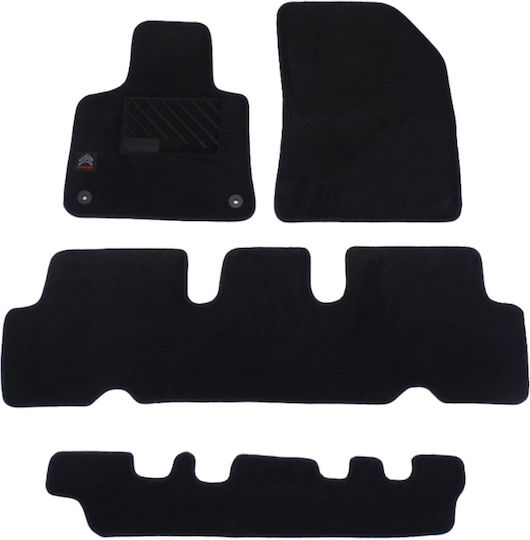 Autopataki Σετ Μπροστινά και Πίσω Πατάκια 4τμχ για Citroen C4 Grand Picasso Μαύρα