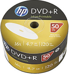 HP Записваеми DVD+R 16x 4.7ГБ Кутия за торта 50бр