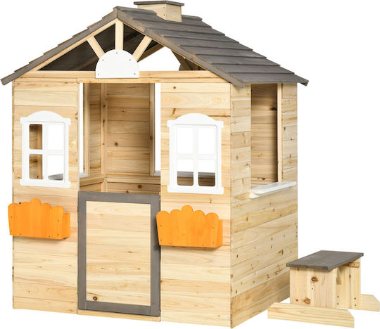 Outsunny Παιδικό Σπιτάκι Κήπου Little House 113x94x134.5εκ.