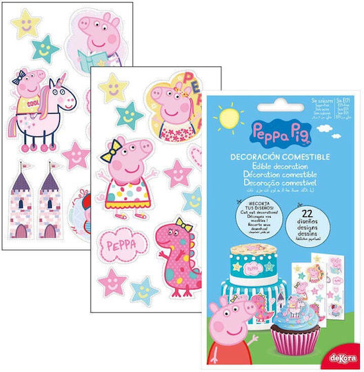 Dekora Βρώσιμα Διακοσμητικά peppa pig Ροζ