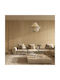 GloboStar Juniper Deckenleuchte Beige Boho Raster mit Lampenbirnensockel E27 45x45x40cm