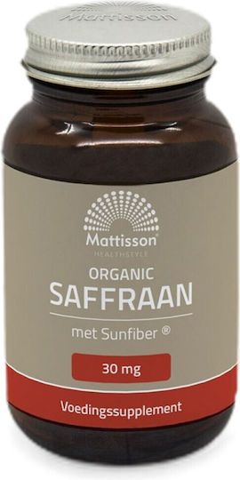Mattisson Organic Saffron with Sunfiber 30мг 60 капси