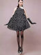 Desiree Mini Φόρεμα με Βολάν Μαύρο