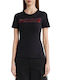 Just Cavalli Women's Blouse Cotton Short Sleeve Black