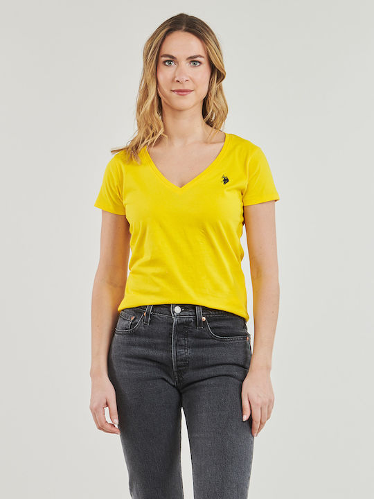 U.S. Polo Assn. Damen Sport T-Shirt Gelb
