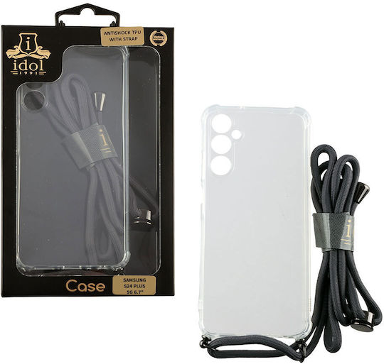 Idol 1991 Back Cover Σιλικόνης με Λουράκι Διάφανο (Galaxy S24+)