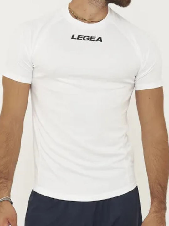 Legea Ανδρικό Αθλητικό T-shirt Κοντομάνικο Λευκό