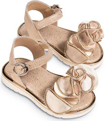 Babywalker Beige Baptism Leather Sandals