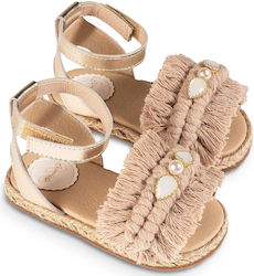 Babywalker Pantofi De Botez Din Piele Sandale G...