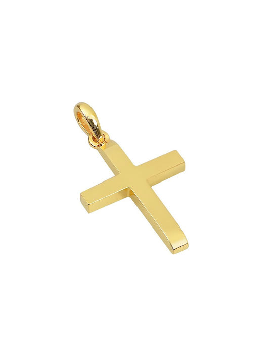 Herren Gold Kreuz 14K