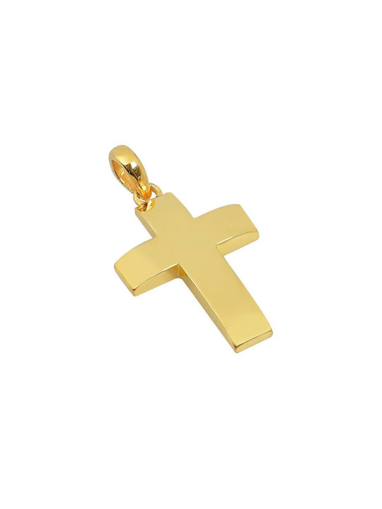 Herren Gold Kreuz 14K