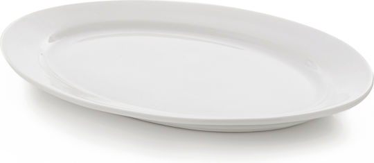 GTSA Platou de Servire Oval din Porțelan Albă 30x22buc 1buc