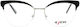Exess Metal Eyeglass Frame Cat Eye Black