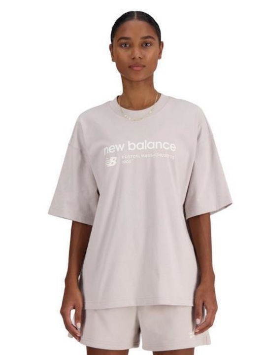 New Balance Damen T-shirt Rosa