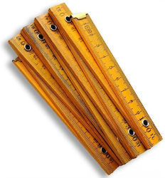 Exas Paper 16923980354809 Wooden Folding Ruler 1m