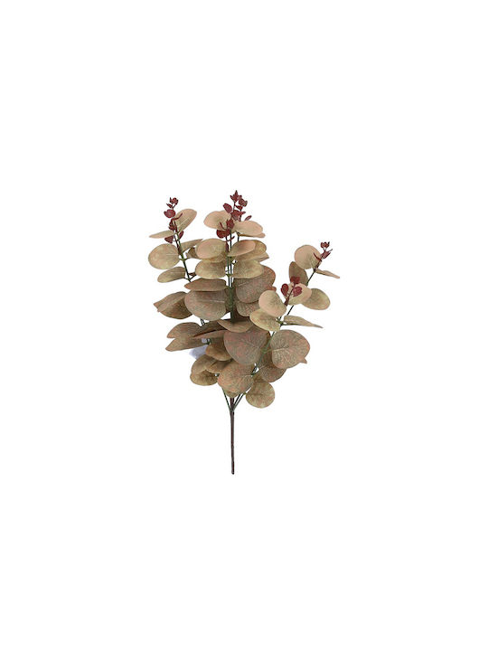 Artificial Decorative Branch Eucalyptus Beige 43cm 1pcs