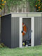 Metallic Garden Shed Galvanized L1.95xW1.22xH1.815m