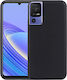 Volte-Tel Back Cover Σιλικόνης με Λουράκι Μαύρο (TCL 40 SE)