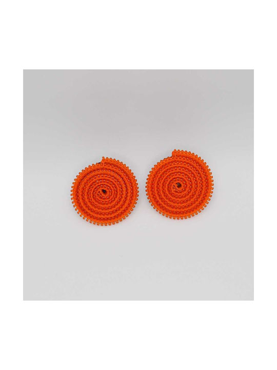 Earrings Orange Buckle