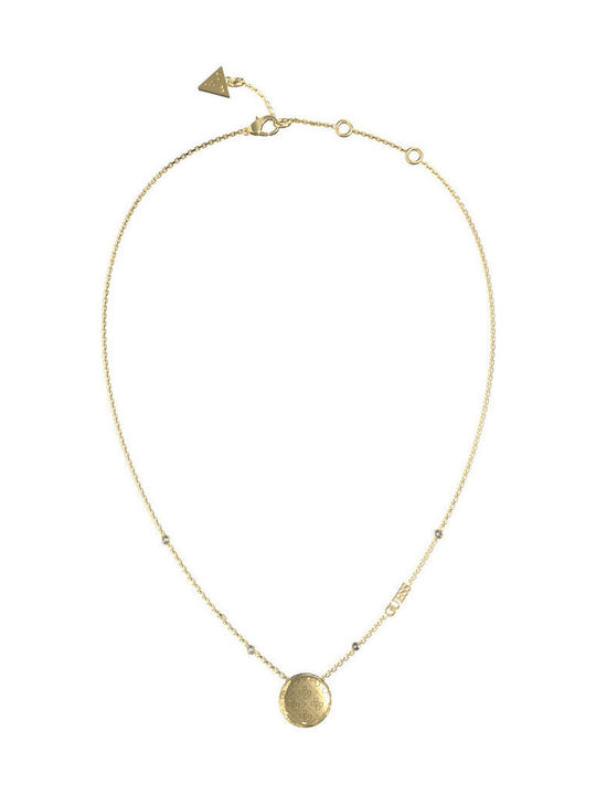 Guess 4g Necklace from Gold Plated Steel with Zircon