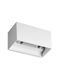Ideal Lux Επιτοίχιο Εξωτερικό Φωτιστικό IP54 Διπλής Δέσμης 20x10x10εκ.