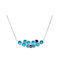 Silver necklace 925 with enamel