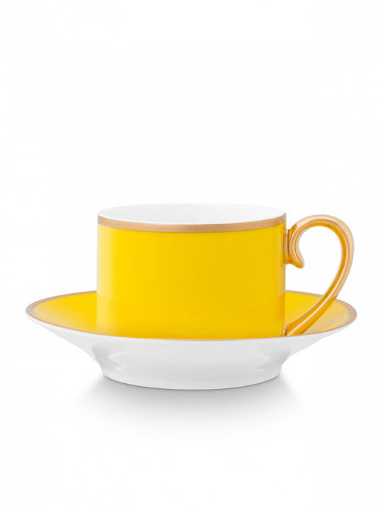 PiP Studio Chique Φλιτζάνι Espresso από Πορσελάνη Κίτρινο 120ml