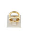 Gold plated triple ring