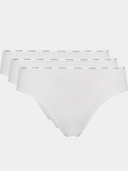 Guess Γυναικεία Slip 3Pack Λευκά