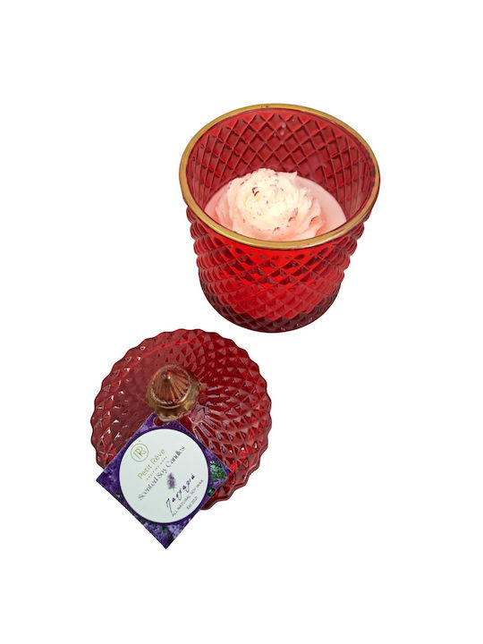 Scented Soy Candle Jar Pink 1pcs