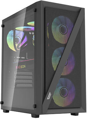 Darkflash DK260 Air Gaming Midi Tower Computer Case with Window Panel Black